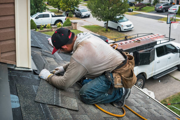 Professional Roof Replacement technician working in Thurmond, WV